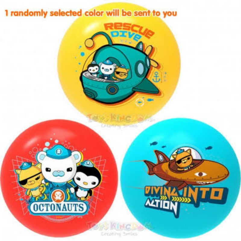 ori original paso octonauts toy ball patting bola karet rubber mainan anak angin bayi hadiah 20 cm