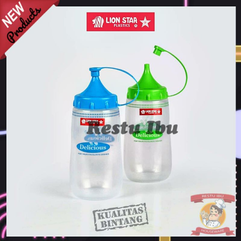 Botol kecap saus lion star Sauce Keeper  325ml 475ml