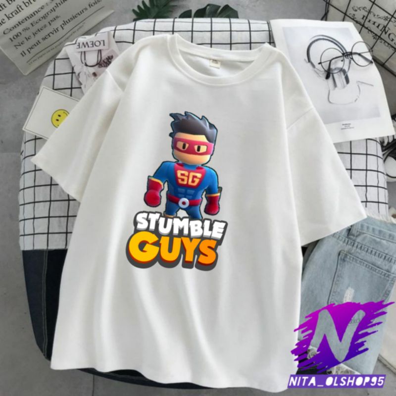 stumble guys sg baju anak stumble guys kaos atasan anak stumble guys SG karakter