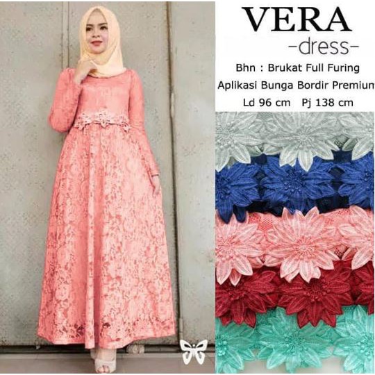 HOPYLOVY - Maxi Vera Dress Brukat