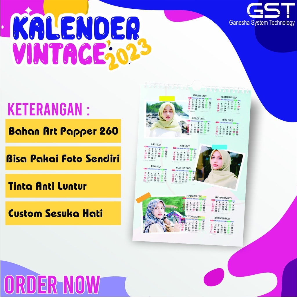 

TERLARIS KALENDER 2023 AESTHETIC, KALENDER CUSTOM