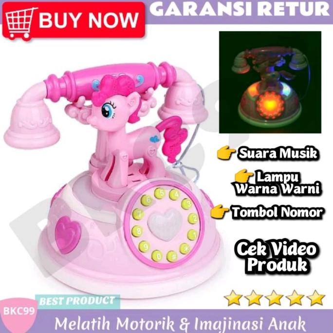 E4 Mainan Anak Perempuan Telepon HP Pony Unicorn Mainan Anak Murah