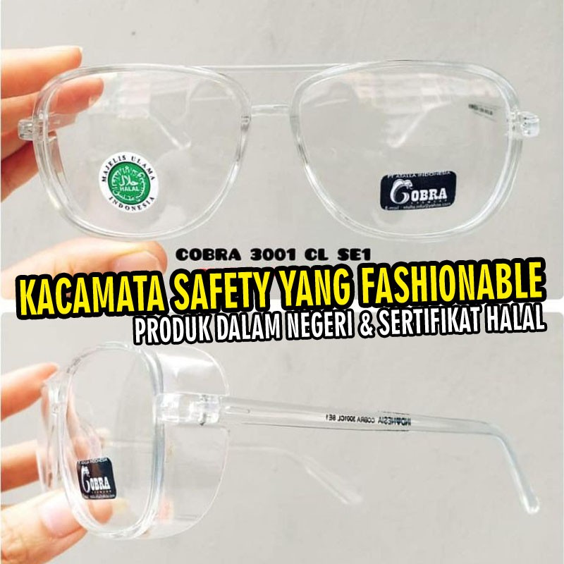 KACAMATA GOGGLE GLASS ANTI CORONA DAN DROPLETS ALAT PELINDUNG DIRI APD MEDIS