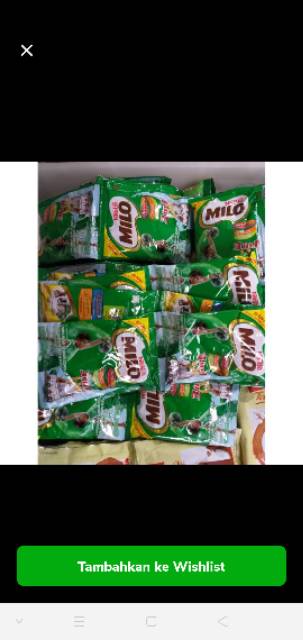 Milo satu renteng  milo murah swalayan jakarta