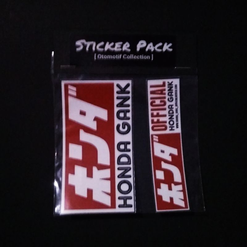 stiker honda gank