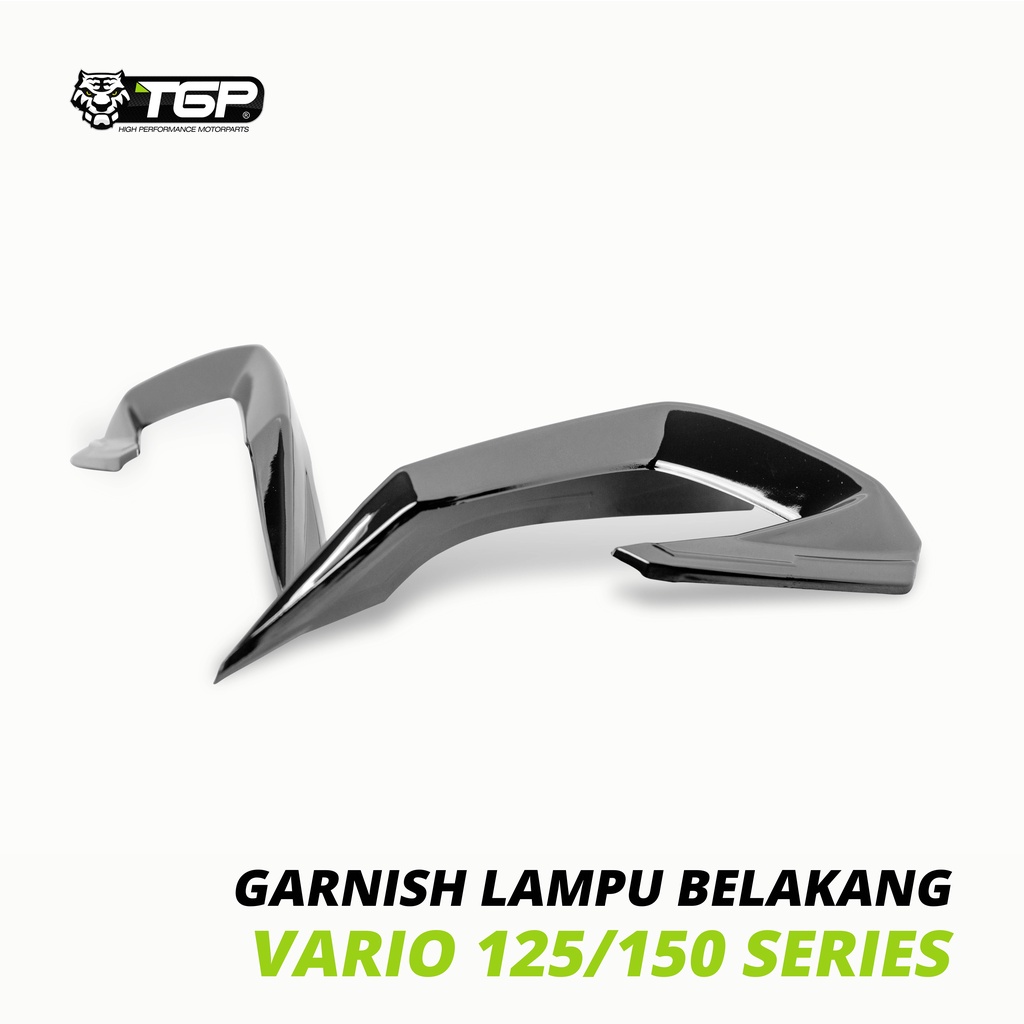 Garnish Lampu Belakang Homda Vario 125 / 150 FI ESP New Aksesoris Variasi Motor Premium Black Chrome