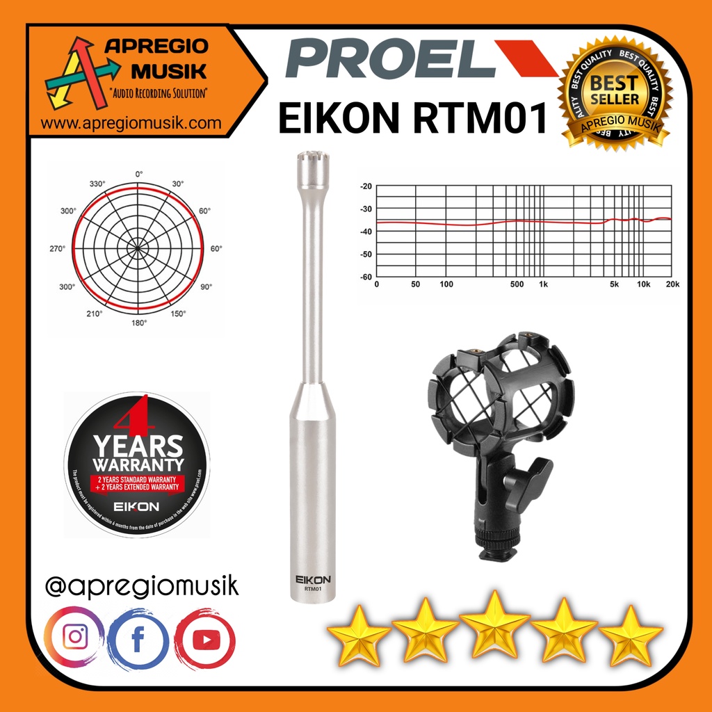 Proel Eikon RTM01 Microphone Analyzer RTA Condensor