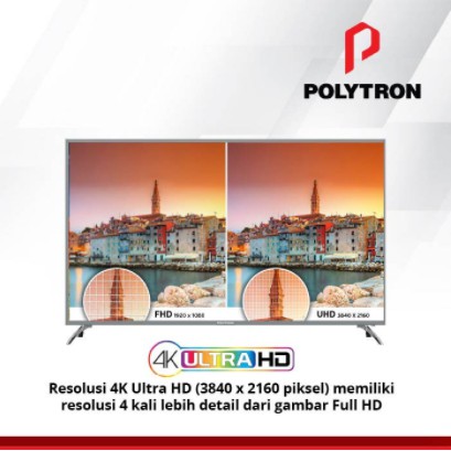 Polytron LED Digital TV 55&quot; 4K UHD ULTRA HD PLD 55US8850 55 Inch