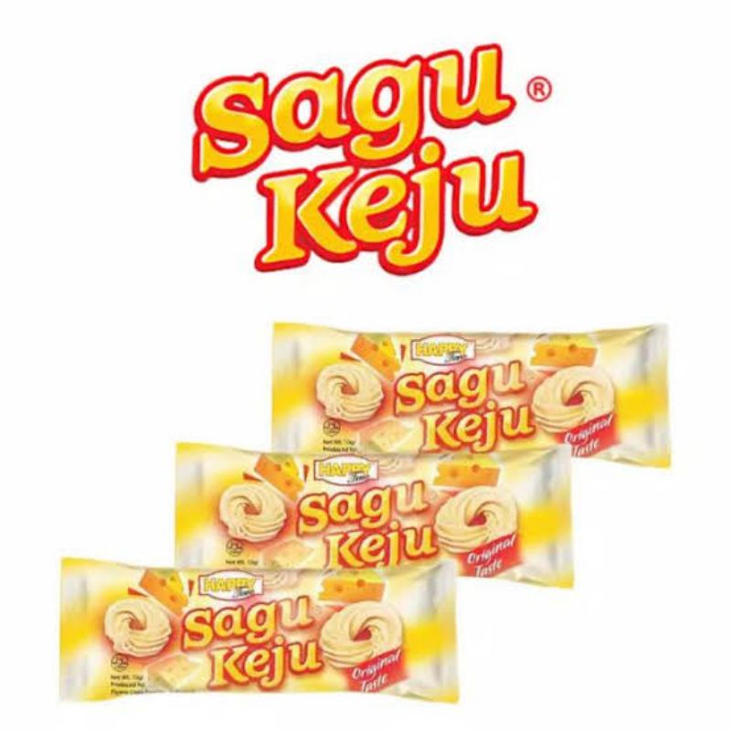 

SAGU KEJU HAPPY TIME 1 RENCENG ISI 20 PCS @10GRAM/KUKIS SAGU KEJU HAPPY TIME 1 RENTENG