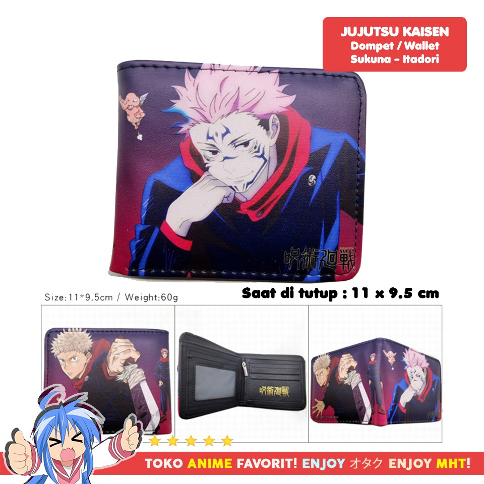 Dompet Anime Jujutsu Kaisen : Ryomen Sukuna x Itadori Yuji