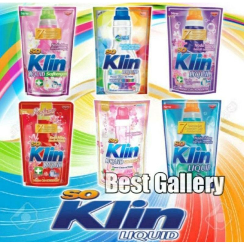 Original Soklin Liquid (detergent cair) refill 750ml