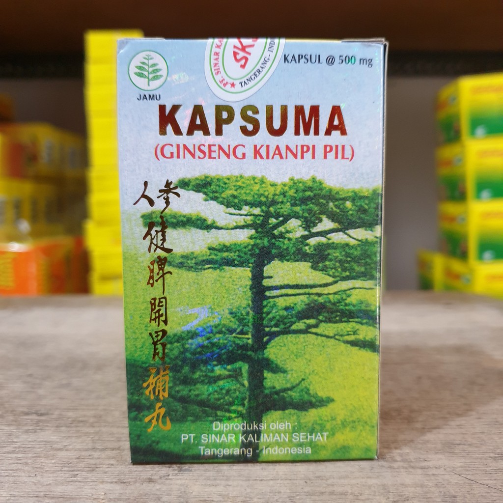 Kapsuma Ginseng Kianpi Pil Isi 60 Kapsul Resmi BPOM