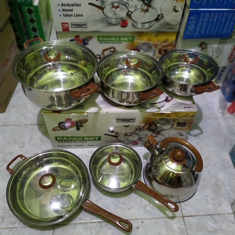 Panci set Merk GSF Stainless G-4212