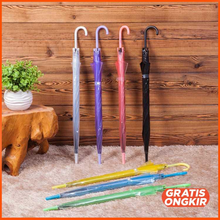 Payung Transparant PVC 8 Bone 94cm - P077