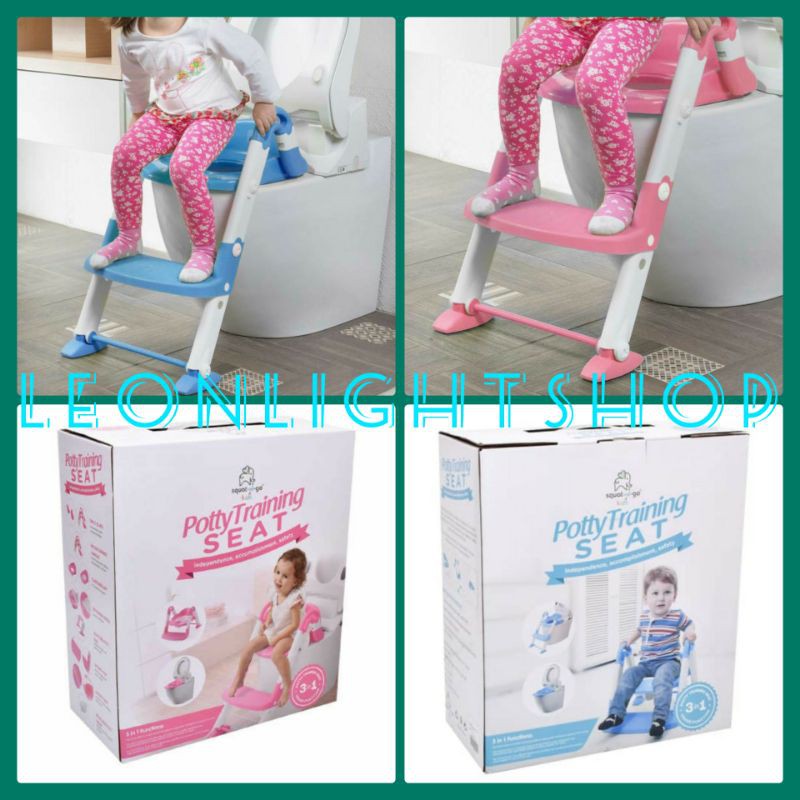 SQUAT N GO TOILET POTTY TRAINING ANAK 3 IN 1/PISPOT PORTABLE/ALAS CLOSET DUDUK ANAK/PIJAKAN CLOSED