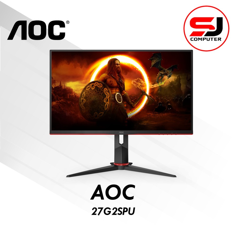 Monitor LED AOC 27G2SPU 27&quot; IPS 1080p 165Hz HDMI DP Speaker Ergo Stand