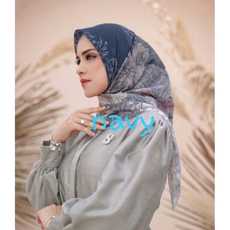 PL Buttonscarves Farsha Navy