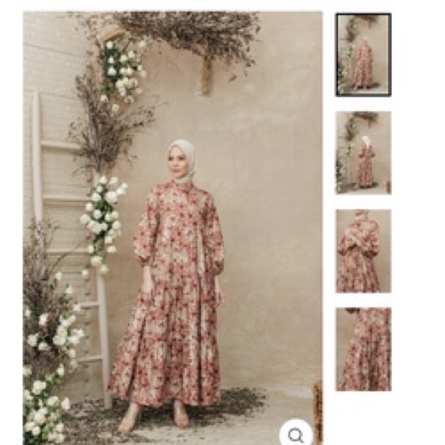 Jasmine Dress Terracotta XL Wearing Klamby