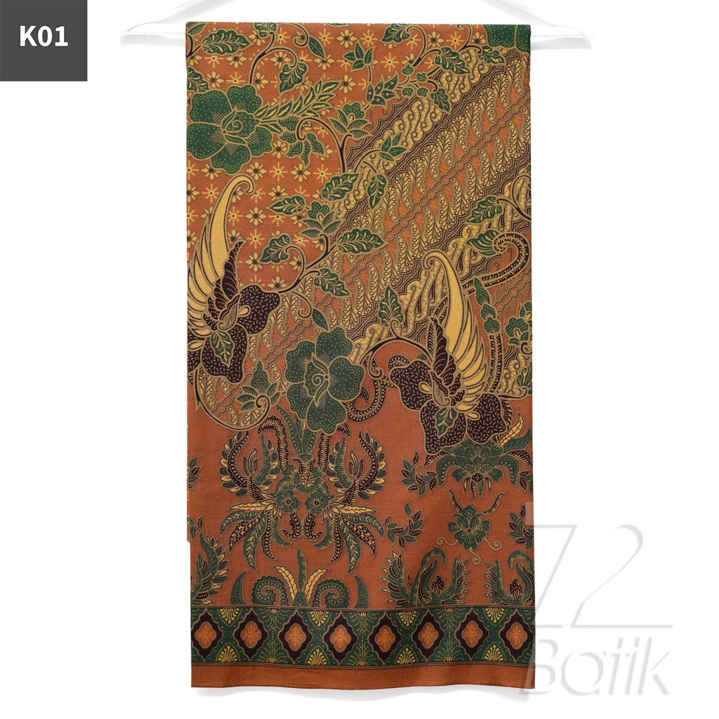 KAIN BATIK PREMIUM Bahan Katun Motif Kembang Sayap Warna Kuning 721665 Cap 72 Jarik Jarit Samping Kebat Panjang Batik Katun Modern Premium Bahan Seragam Batik Pernikahan Kantor Keluarga Murah Kamen Jadi Batik Bali Lembaran