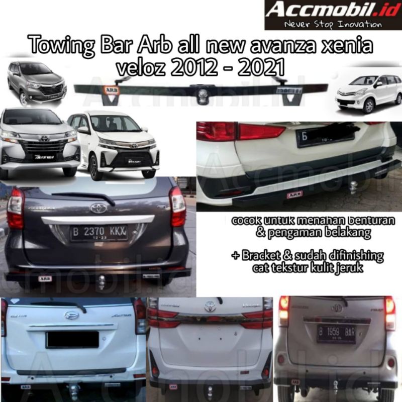 Towing Bar arb all new avanza xenia veloz 2012-2021 pengaman belakang