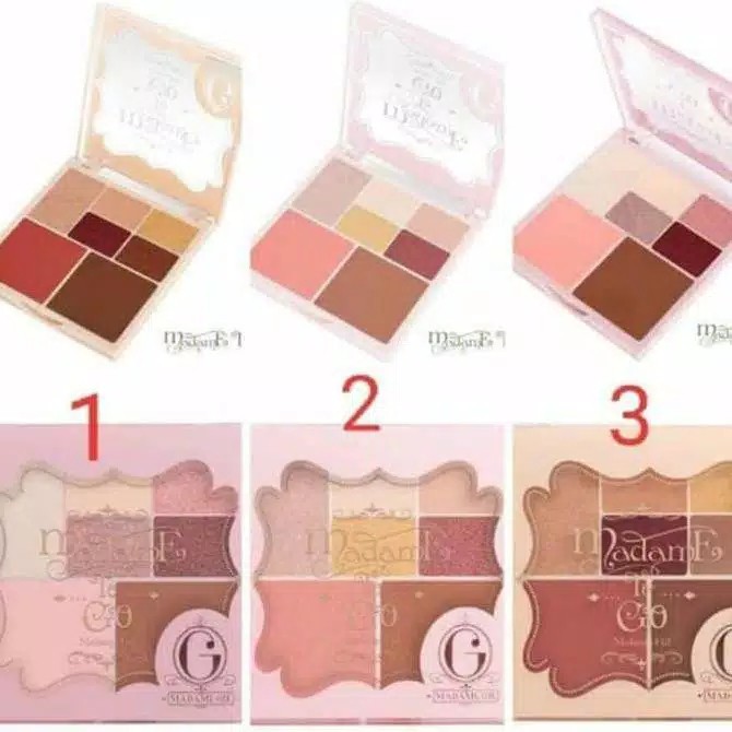 MADAME GIE To Go Face Pallete 19g | EYESHADOW PALETTE KECIL Make Up Kit