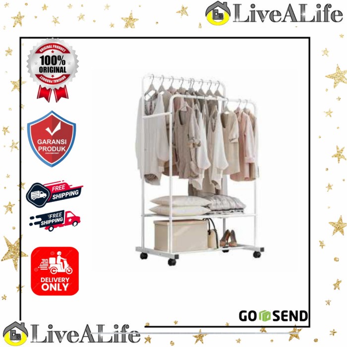 Rak Gantungan Baju Cloth Hanger Rack Wardrobe