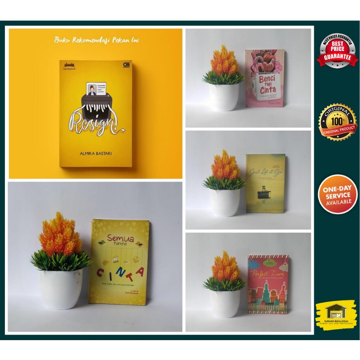 PAKET 5 BUKU Novel Metropop : Resign - Almira Bastari