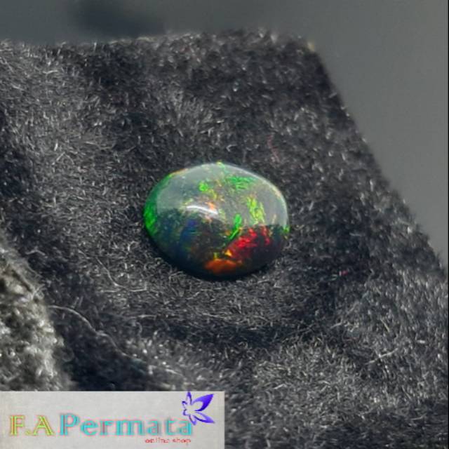 Batu Kalimaya Hitam Black Opal 100% Original Kembang Jarong Good Quality