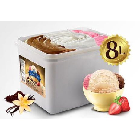 

Ice Cream Campina NEAPOLITAN 8 ltr/ Es krim 8 liter/ Eskrim bandung