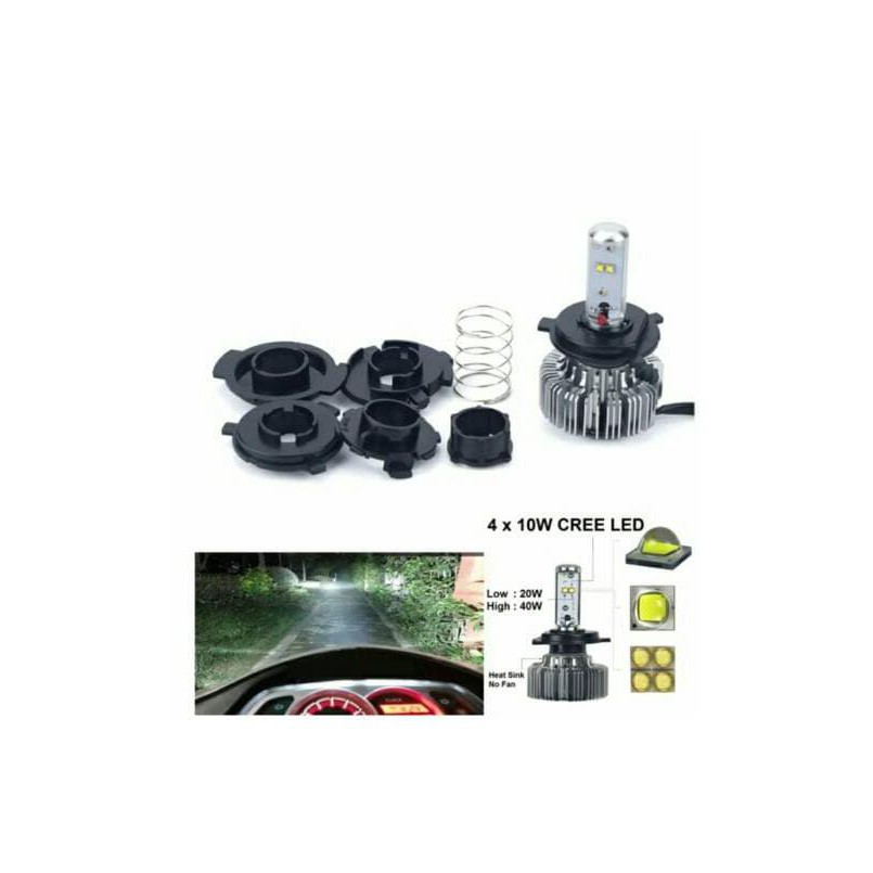 BEST LAMPU UTAMA MOTOR LED CREE 4MATA 40WATT #5