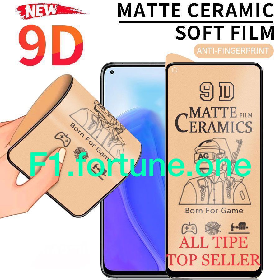 F1 TEMPERED GLASS MATTE CERAMIC REDMI 9 9A 9C 9T 10 MATTE FILM CERAMIC