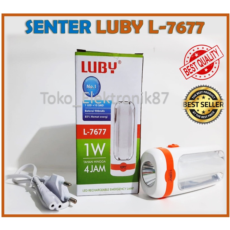 Senter Luby + Lampu Emergency L7677