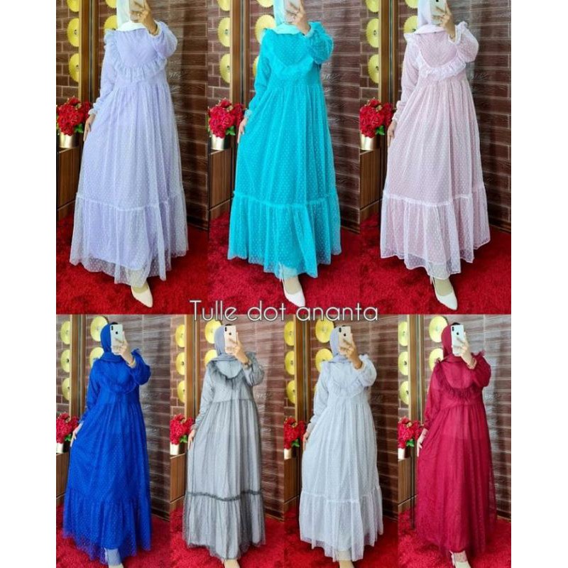 BISA COD - GAMIS TANIA TILE BAJU LEBARAN MURAH MEDAN