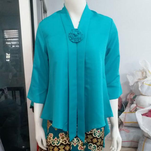 (M92/100) Kebaya floy kutubaru encim kartini termurah busui STD-JUMBO KeroncongBusana-Tosca