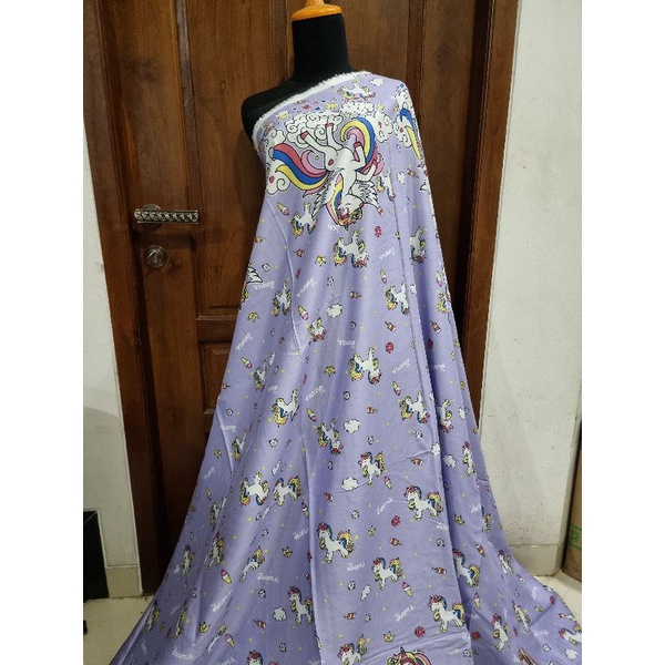 Kain Rayon Viscose Karakter Pony Lilac