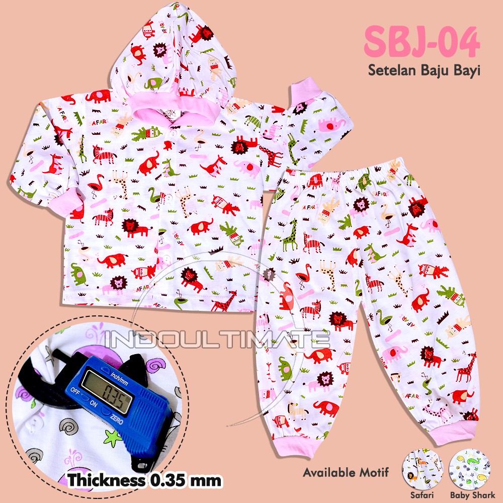 Baju Bayi/ Baju Tidur Bayi/ Baju Lengan Panjang/ Pakaian Anak/ Baju Harian Anak/ SBJ-04 MOTIF RANDOM