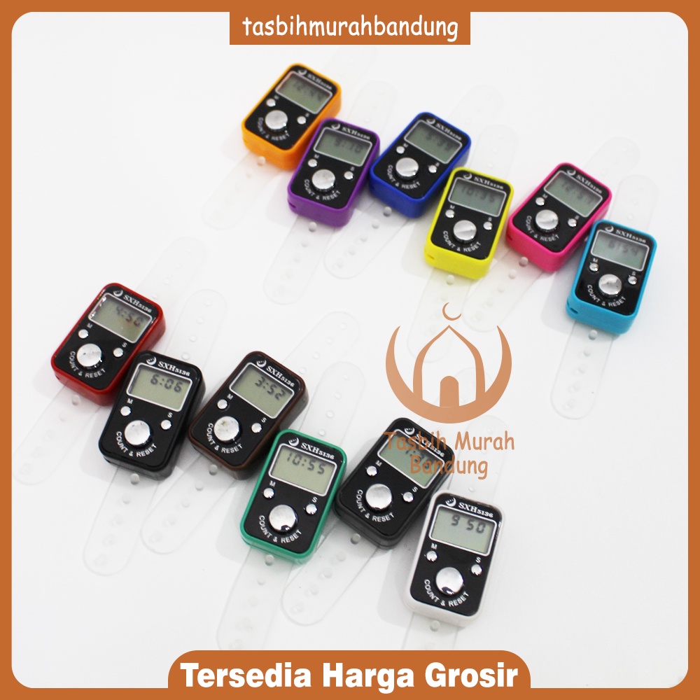 Tasbih Digital Bentuk Kotak Fungsi 3 in 1 ada Jam, Tanggal, Stopwatch