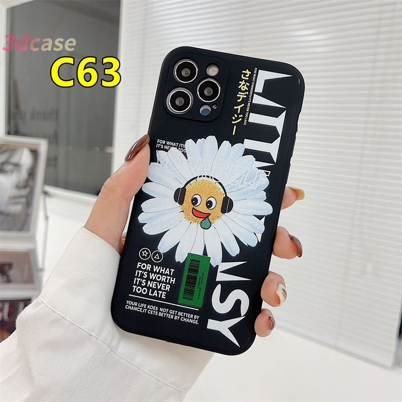 Casing Soft Case TPU Xiaomi Redmi 9 9C NFC 9A 9i 9T 9AT 9 PRO Power 10X POCO C3 M2 PRO Redmi Note 9 8 10 10S 9 PRO MAX 9S Xiaomi Redmi POCO X3 NFC X3 PRO M3 A16 A7 A5S A15 VIVO Y12 Y20 Motif The New Smiley Little Daisy Phone Case