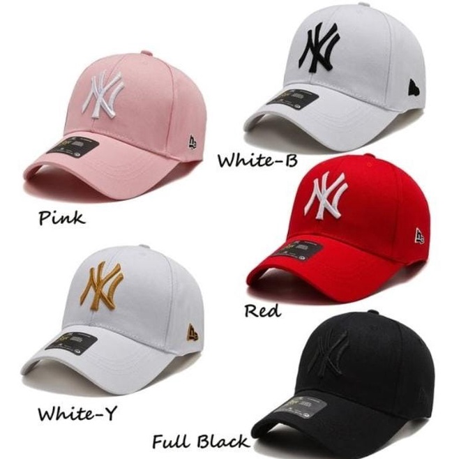 PROMO MENARIK!!!Topi Pria Wanita Unisex Distro Ori NY New York Original Keren 2022 Bahan Tebal Bordir Topi BaseBall  NY Pria Dewasa Casual Murah Topi Korea Cowok Cewek Kekinian - COD