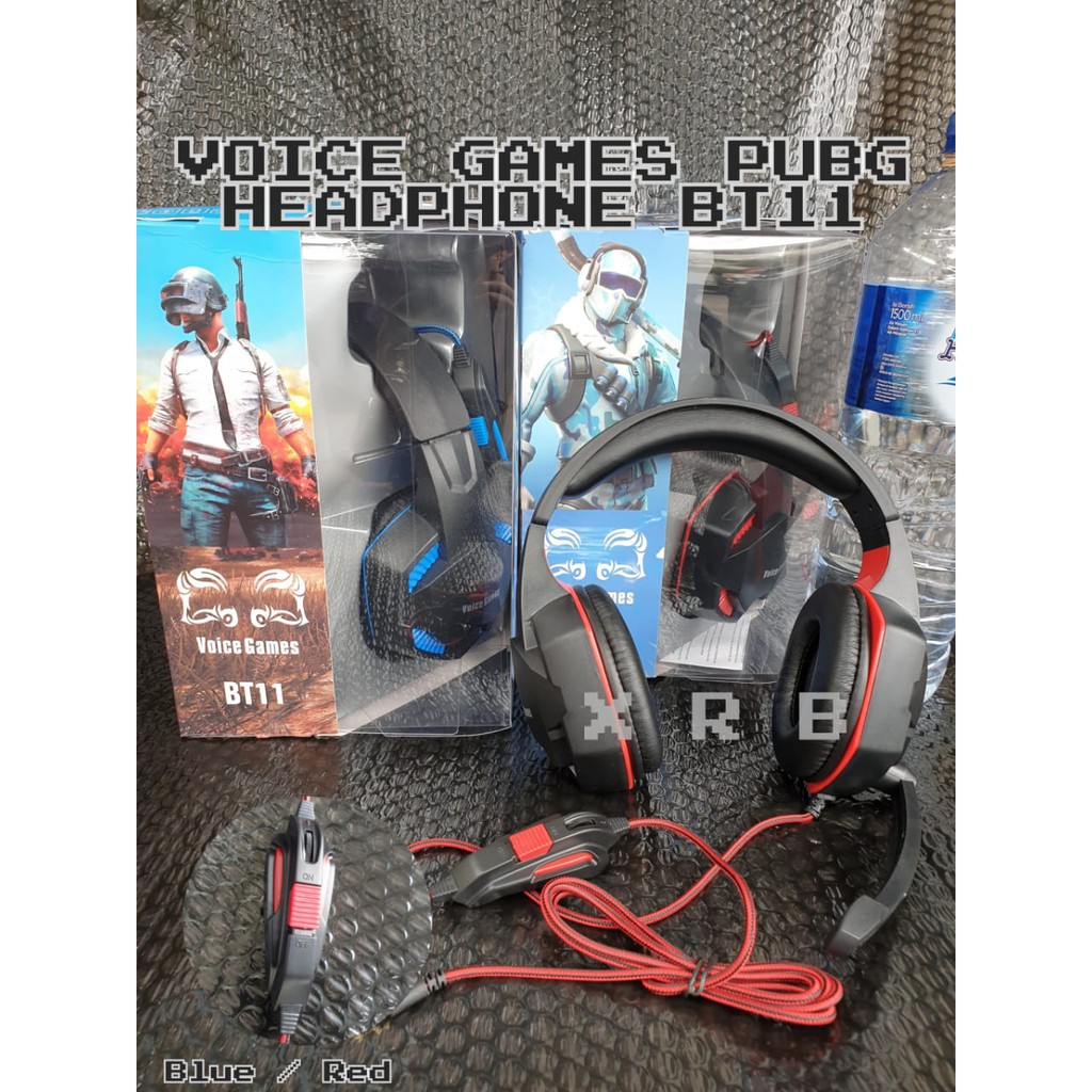 VOICE GAMES PUBG Headphone JUMBO BT11 Gamers SEJATI Headset Super Bass Headphone Super Bass