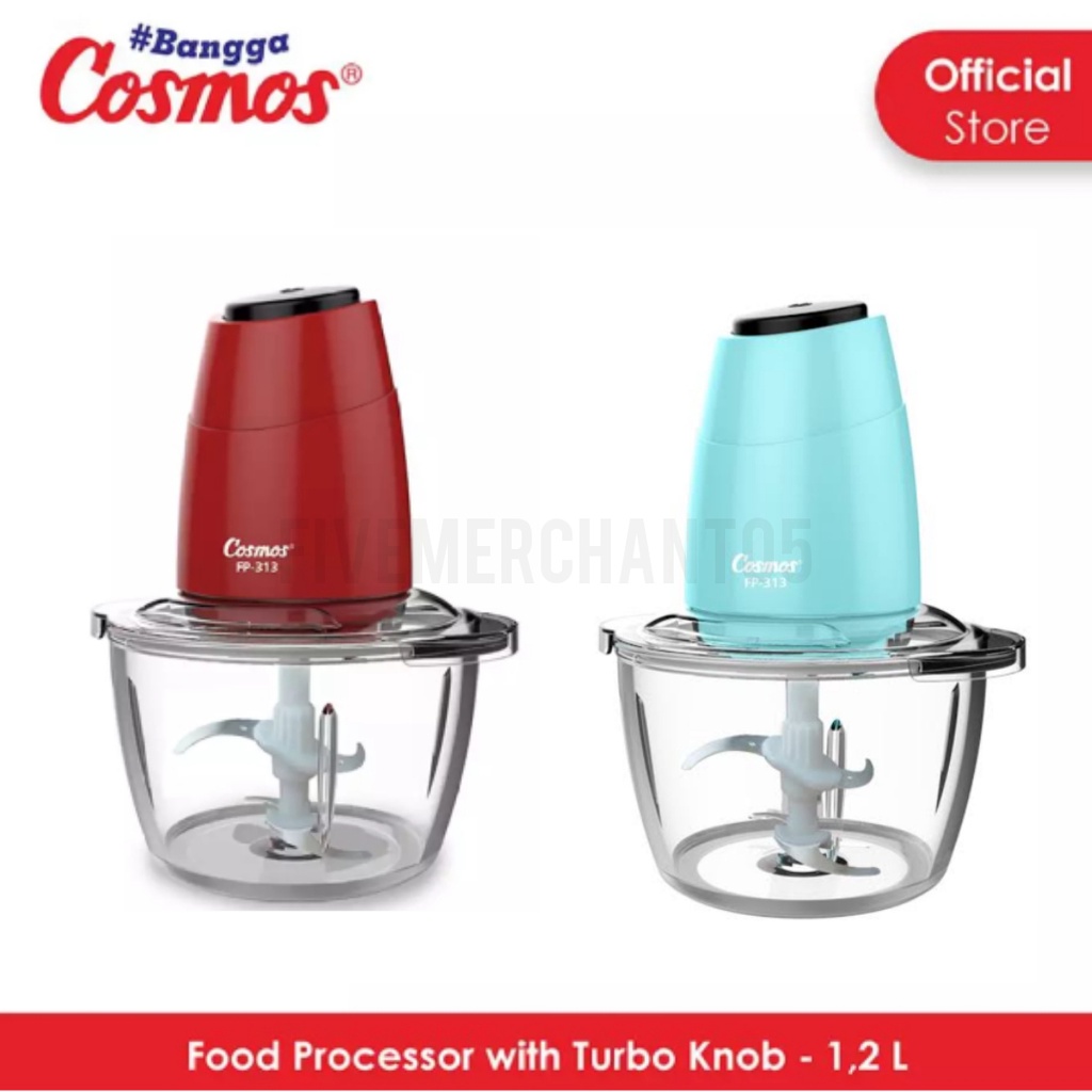 Food Processor Cosmos FP 313 Kapasitas 1,2 L Chopper Cosmos 313 Penggiling Daging Penggiling Bumbu
