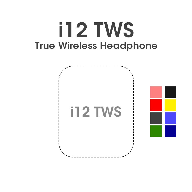 i12 PRO Macaron TWS Earphone IZIN POSTEL TRUE Wireless STEREO Bluetooth HiFi