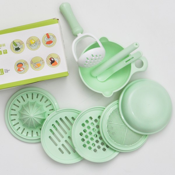 Baby Food Maker - Mangkok Penggiling Makanan Bayi Manual isi 9pc M054