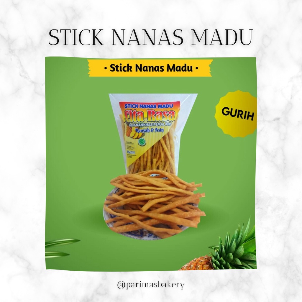 

STIK NANAS MADU CITA RASA makanan ringan stik nanas gurih enak dan renyah