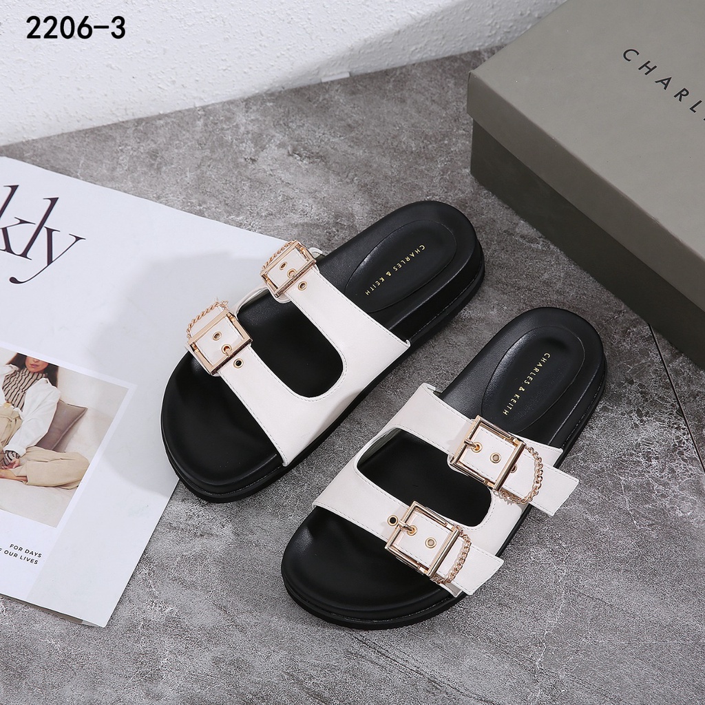 CK Buckled Slide Sandals 2206-3