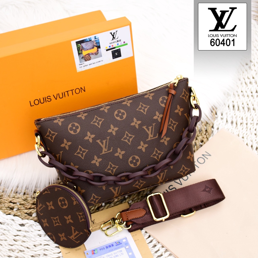 HANDBAG WANITA  LOUIS VUITTON Monogram Bag Series ~ 60401~#08 TAS KANTOR CEWEK FASHION WOMEN