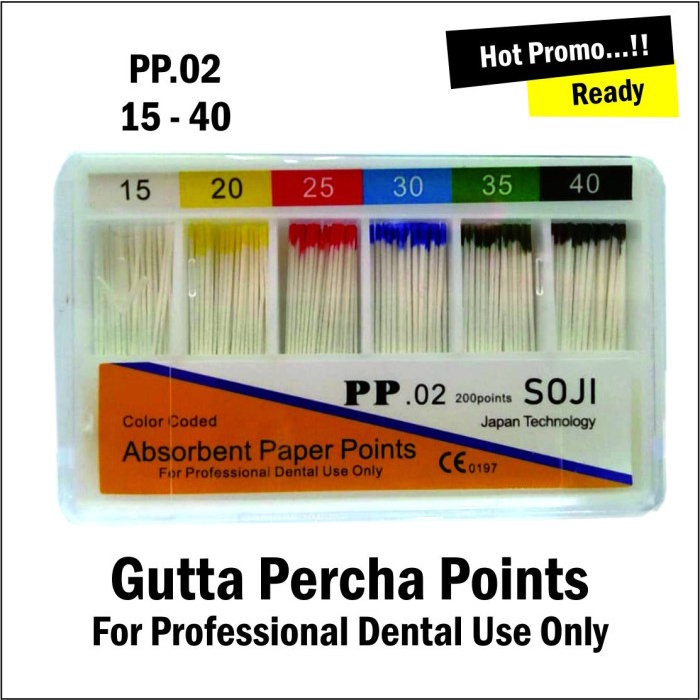 Dental Absorbent Paper Point 120 point PP.02 No 15-40 SOJI