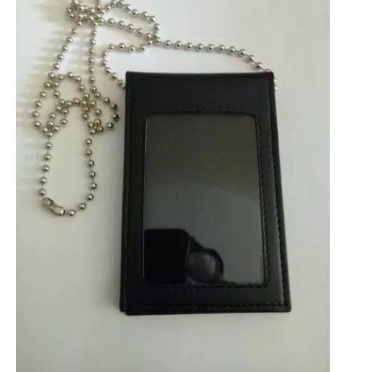 

Grosir Pembelian Name Tag ID Card Holder plus kalung rantai glossy