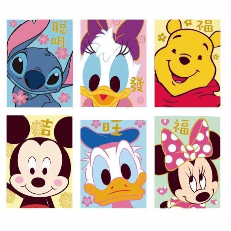 

angpao disney/ amlpop imlek/ ampao mickey and friends/ angpau cny