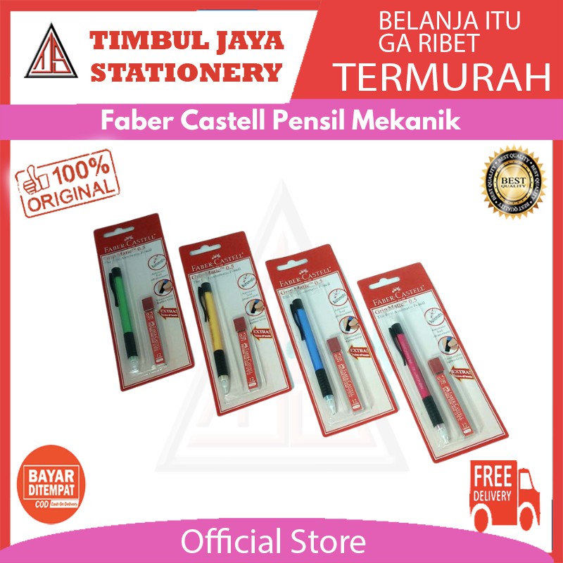 

Pensil mekanik / mechanical pencil set faber castel